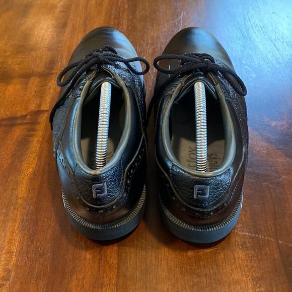 Footjoy Greenjoy Men’s PU Leather Golf Shoes Size 9.5 - Picture 3 of 13